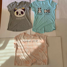 Set of 3 Justice Girl shirt Size 14/16 and One Size 12 #13-0229 - $11.30