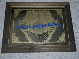 Journey Band  Logo On Mirror Framed In Wood Steve Perry - £196.64 GBP