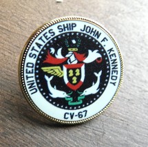 John F Kennedy Aircraft Carrier US NAVY USN Lapel Pin Badge 1 inch - $5.68