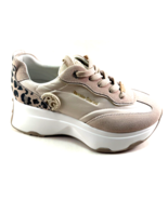 Renato Garini 56051 EX34 Beige Mid Wedge Lace Up Fashion Sneaker - $109.00