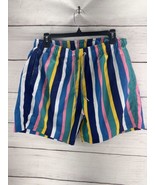 Boardies Swim Trunks Shorts Stripes Drawstring Pockets Mens Size Medium NWT - £14.64 GBP
