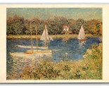 Basin of Argenteuil Painting by Claude Monet UNP Postcard N25 - $4.90