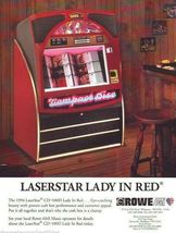 Laserstar Lady In Red Jukebox FLYER Rowe AMI 1994 Phonograph Music Artwo... - $21.05