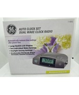 GE Auto Clock Set Dual Wake Clock Radio Graduwake Ramp-up Alarm 7-4892 NEW - £36.30 GBP