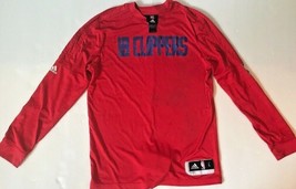 Adidas Kid&#39;s NBA LA Clippers Red Climalite Practice Long Sleeve T-Shirt ... - $10.27