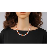 1950s Japan Painted Floral Bead Necklace &amp; Earring Set - $75.76 CAD