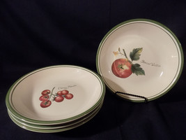 Set Of 4 Williams Sonoma Heirloom Tomatoes 9 1/2&quot; Pasta Bowls - Excellent - £54.14 GBP