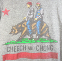 Cheech and Chong Riding A Bear Men's Medium Tshirt Gray Tee Novelty - $12.15 Cheech and Chong Riding A Bear Men's Medium Tshirt Gray Tee Novelty - $12.15