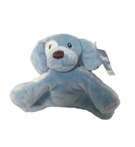 Gund Blue White Spunky Rattle nwt Puppy Dog Mini Plush Stuffed Animal 4 inch - $19.70