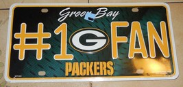 Green Bay Packers License Plate Tag Rico Industries NFL Super Bowl Football - $15.07