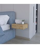 Vienna Floating Nightstand, Sleek Wall-Mounted Design with Spacious Drawer Stora - $235.69