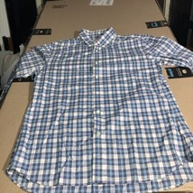 J. Press Trunk Club Mens Extra Large Long Sleeve Button Down Shirt Blue ... - $21.77