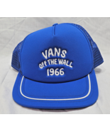 Vans Off the Wall 1966 Vintage Style Blue Hat Cap Mesh Back Trucker - $17.71 CAD