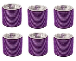 Lot Of 6 Ricky Care Purple Self Hold Rollers Hair Curls - 6PC- New Dvd - $26.99