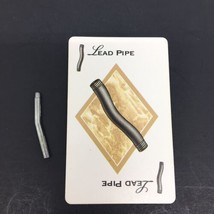 1998 Clue Game Replacement Parts Pieces - Lead Pipe Weapon &amp; Card - $4.86