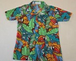 Vintage Compass Boys Size 5 Button Up With Collar Tropical Shirt Scarlet... - $29.69