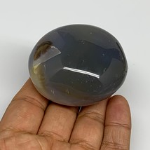 118.4g, 2.2&quot;x2&quot;x1.3&quot; Orca Agate Palm-Stone Reiki Energy Crystal Reiki, B... - £7.86 GBP