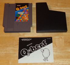 Nintendo NES Q*bert Qbert Video Game, with Manual, Tested and Working - £15.69 GBP