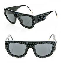Dolce &amp; Gabbana Black King Domenico Dg 4347 Crystal Square Dg4347bs Sunglasses - £624.38 GBP