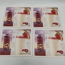 Set Of (4) Sunset Passion Colada / Vanilla Bean Cheesecake Coaster 4 1/4&quot; - $224.99 MXN