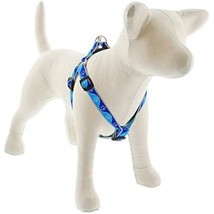 Lupine Reflective Step in Dog Harness 3/4&quot; Wide Blue Paws with 20-30&quot; Girth - £28.68 GBP