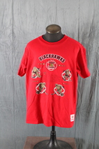 Chicago Blackhawks Shirt (VTG) -  Cotton Crest and Team Story Nutmeg - M... - £43.25 GBP