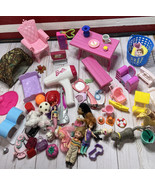 Doll Accessories Lot  Mattel Barbie Dollhouse Furniture Hair Dryer Cat C... - $23.09