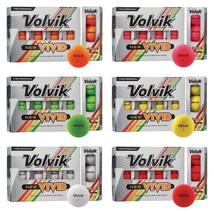 1 Dozen Volvik Vivid Focus Golf Balls. White, Yellow, Red. Pink, Green or Orange - £39.96 GBP