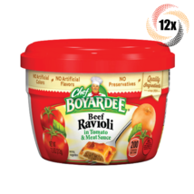 12x Bowls Chef Boyardee Microwavable Beef Ravioli In Tomato &amp; Meat Sauce... - £31.22 GBP