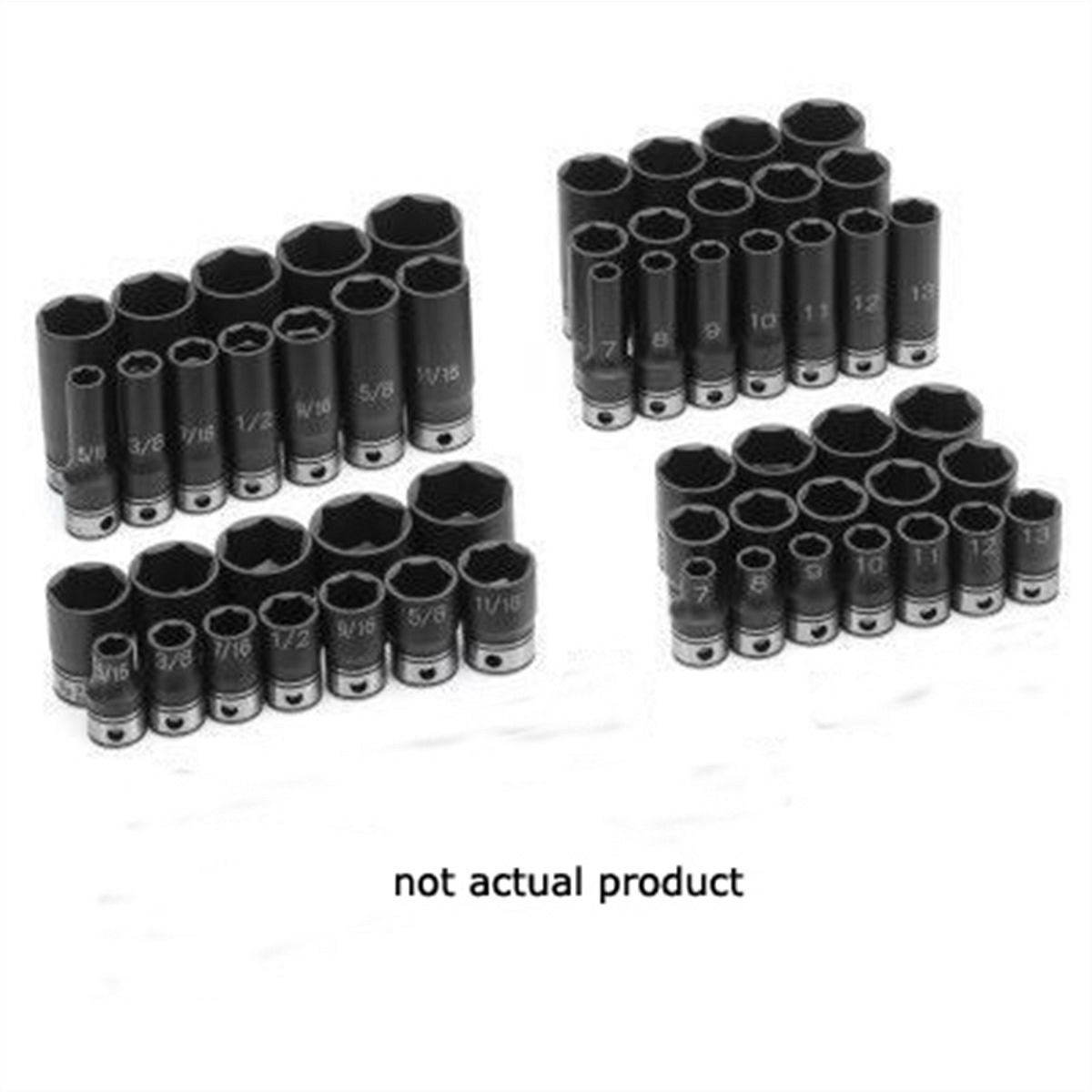 Grey Pneumatic 3/8&quot; Drive x 11/16&quot; Standard Duo-Socket - 6 Point - $43.99