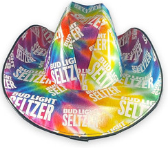 NEW Bud Light Seltzer Cowboy Hat Cowgirl Hat Beer Box Cardboard TIE DYE - $561.47 MXN