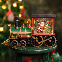 Color: Train Single Section - Christmas Train Music Box Snow Crystal Ball Child - £82.81 GBP