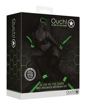 Shots Ouch Bed Bindings Restraint Kit - Glow in the Dark - $34.28