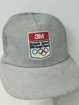 1988 Olympics Snapback Hat - Calgary Alberta Canada 3M Brand Sponsor Corduroy - £11.82 GBP
