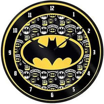 Batman Logo Wall Clock – Stylish Superhero Timepiece for DC Fans - $17.36