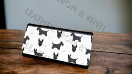 Women&#39;s Trifold Wallet - Scottish Terrier Black Dog Design - £19.89 GBP