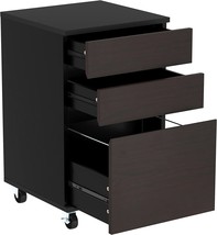 A4 Or Letter Size Rolling File Cabinet, Wood Under Desk Storage, Yitahome. - £84.72 GBP