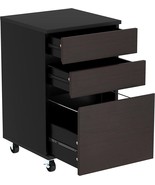 A4 Or Letter Size Rolling File Cabinet, Wood Under Desk Storage, Yitahome. - £85.40 GBP