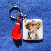 It Must Be Love - Cute, Handmade Keychain - $15.00