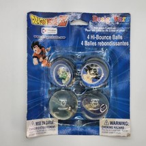 Vintage 2000 Dragonball Z 4 Pack Hi-bounce Balls Designware Pictures Goku NEW - £31.41 GBP