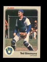 1983 Fleer #45 Ted Simmons Nm Brewers Hof - $1.46