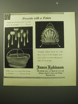 1950 James Robinson Advertisement - English Hors d&#39;Oeuvre Set; Biscuit Box - £14.69 GBP