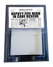 The Andy Griffith Show Barney Fife Newspaper Note Pad Memo Holder - $12.47