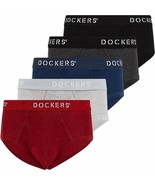 Dockers Multi-Color Mens Underwear Bikini Briefs 100% Cotton Tag Free -5... - £17.29 GBP