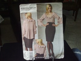 Vogue Rebecca Taylor V1199 Misses Top &amp; Skirt Pattern - Size 6/8/10/12 - $15.14