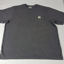 Carhartt K87 CRH Men's Gray Cotton Blend Workwear Short Sleeve T-Shirt Size 2XL image 7