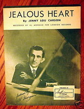 Jealous Heart 1944 Sheet Music by Jenny Lou Carson - £1.99 GBP