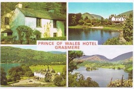 United Kingdom UK Postcard Grasmere Prince Of Wales Hotel Dove Cottage - £2.33 GBP