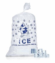 1000 8 lbs Ice Bags 11x20 Printed Bags Ice Bags - £118.41 GBP