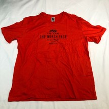 The North Face Shirt Mens XL Red Logo Graphic Cotton Short Sleeve Fine Alpine - $16.82